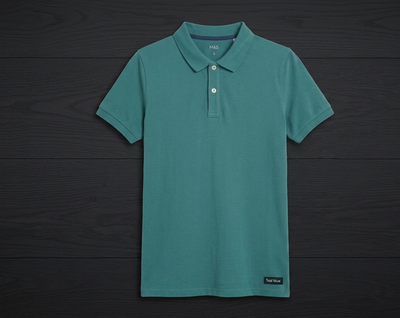 Premium Green Pique & Teal blue  Polo T-Shirt – Classic Fit_img_2