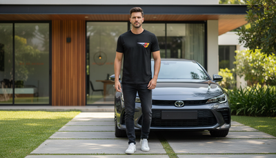 Men’s TRD Motorsport Racing Tee | Premium Black T-Shirt with Heritage Tri-Color Graphic_img_1