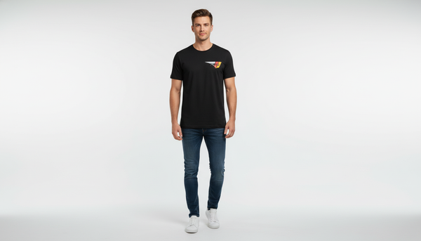 Men’s TRD Motorsport Racing Tee | Premium Black T-Shirt with Heritage Tri-Color Graphic
