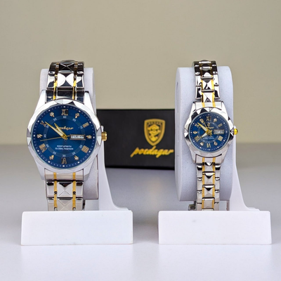 Poedagar Luxury Couple Watch (Water Resistant)_img_3