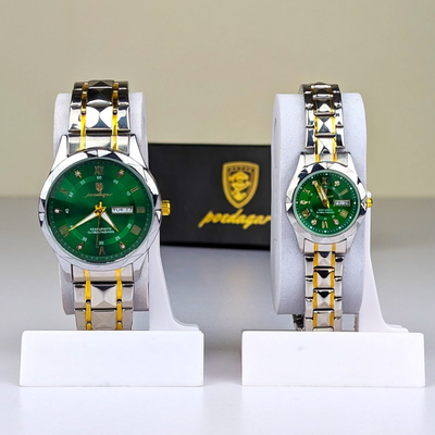 Poedagar Luxury Couple Watch (Water Resistant)_img_1