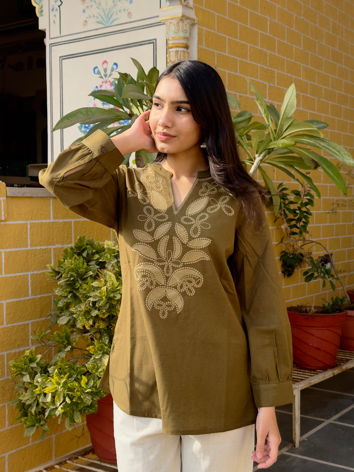 Trendy Embroidery Kamiz Top (1 piece)