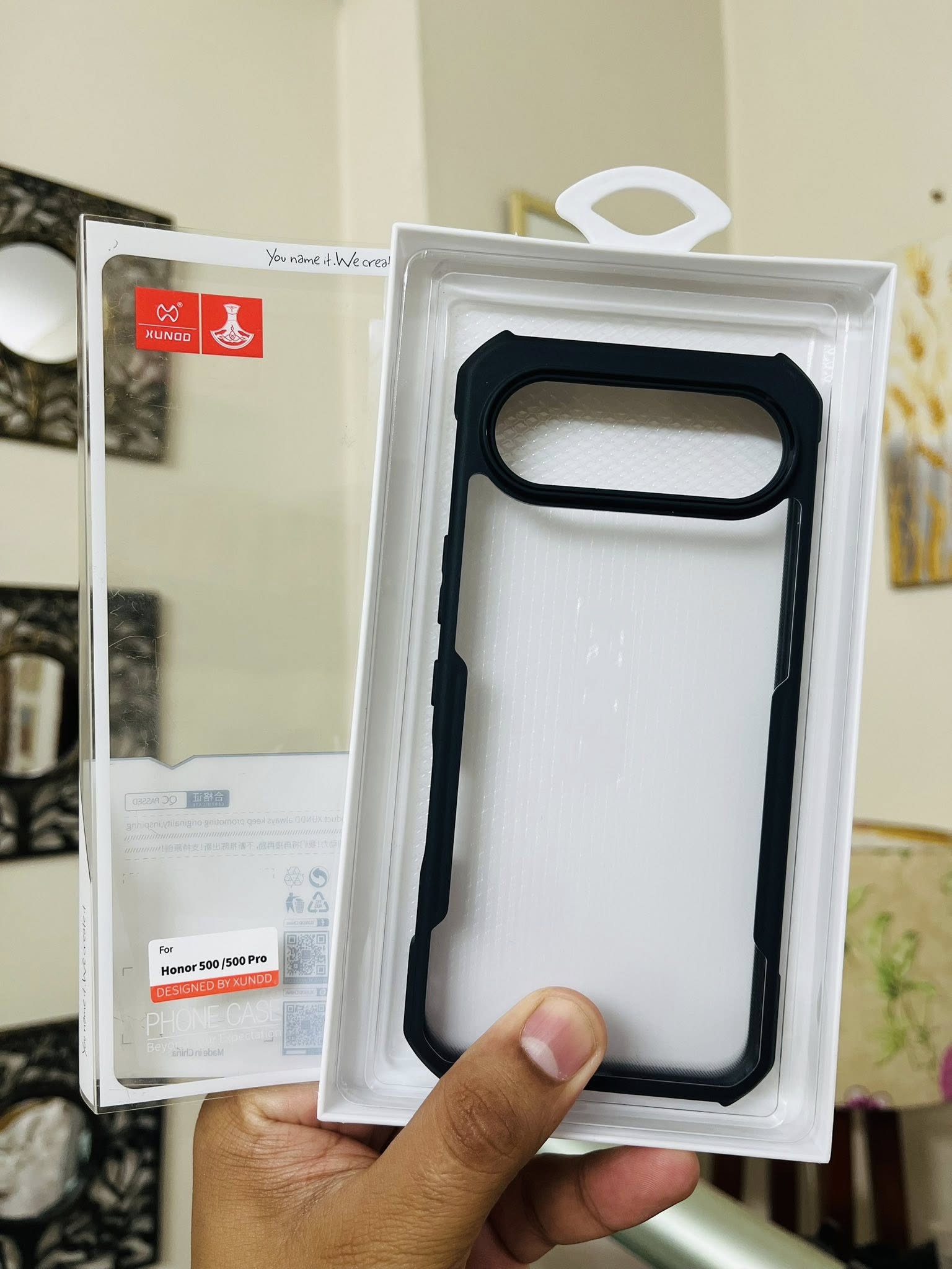 Honor 500/500 Pro Xundd Back Cover Premium ShockPorf Transparent Phone Case Battle Series_img_3