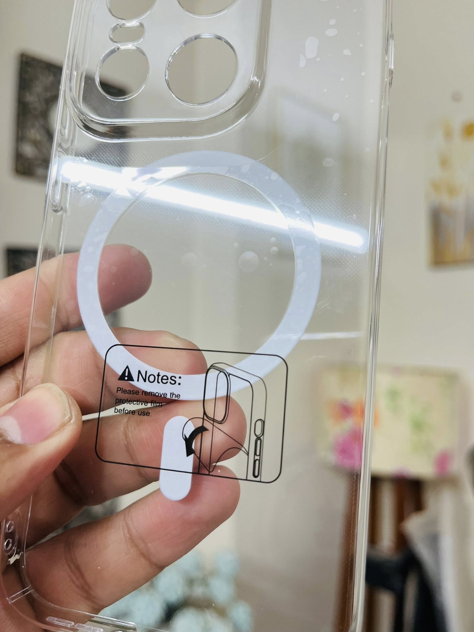 Anti Yellow Hard Case Oneplus 15 Back Cover Transparent Phone Case_img_2