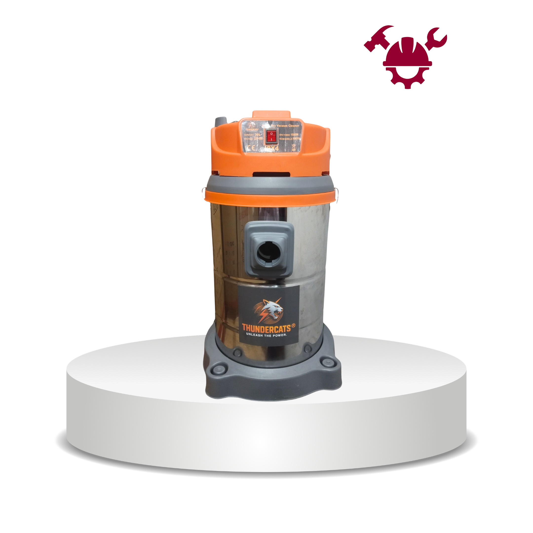 THUNDERCATS 30L Industrial Wet & Dry Vacuum Cleaner – 1500W (Orange)_img_0