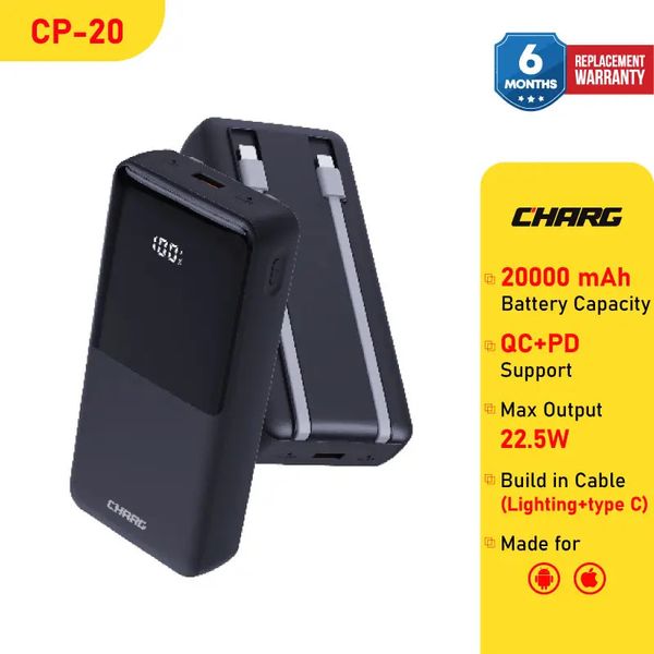 CHARG CP-20 20000 mAh 22.5W Fast Charging Power Bank