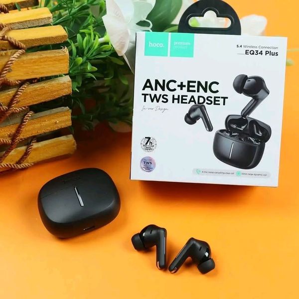 Hoco EQ34 Plus ANC+ENC TWS Earbuds (App Supported)