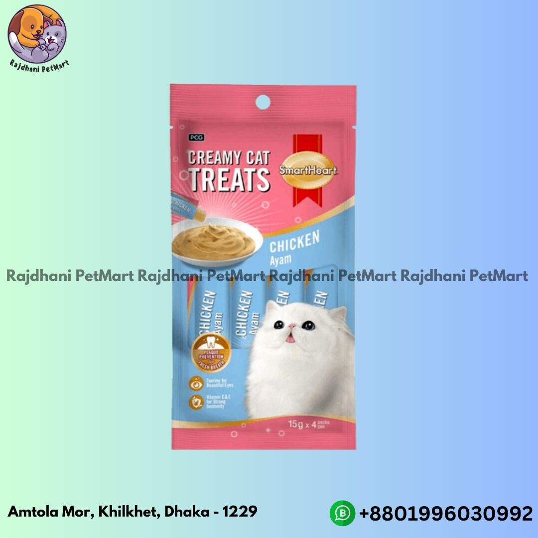 SmartHeart Creamy Treat Chicken Flavour 60gm (15gm x 4)