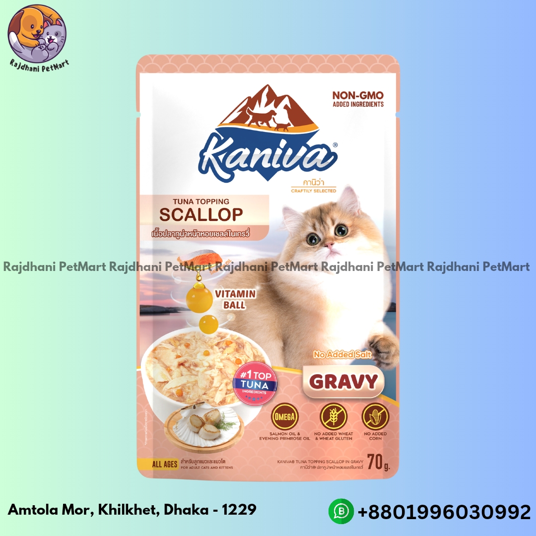 Kaniva Pouch Tuna Topping Scallop Gravy 70g