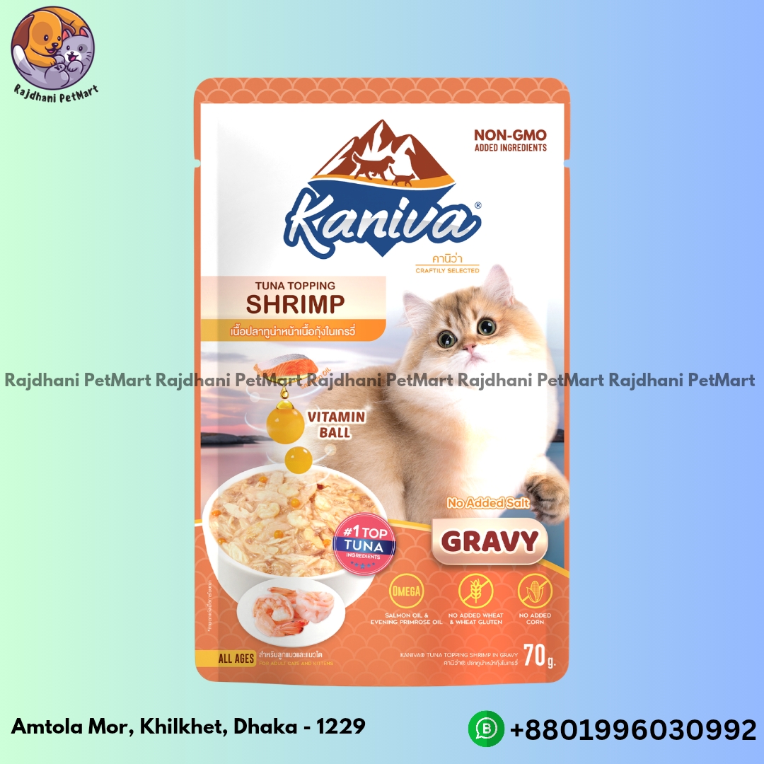 Kaniva Pouch Tuna Topping Shrimp Gravy 70g