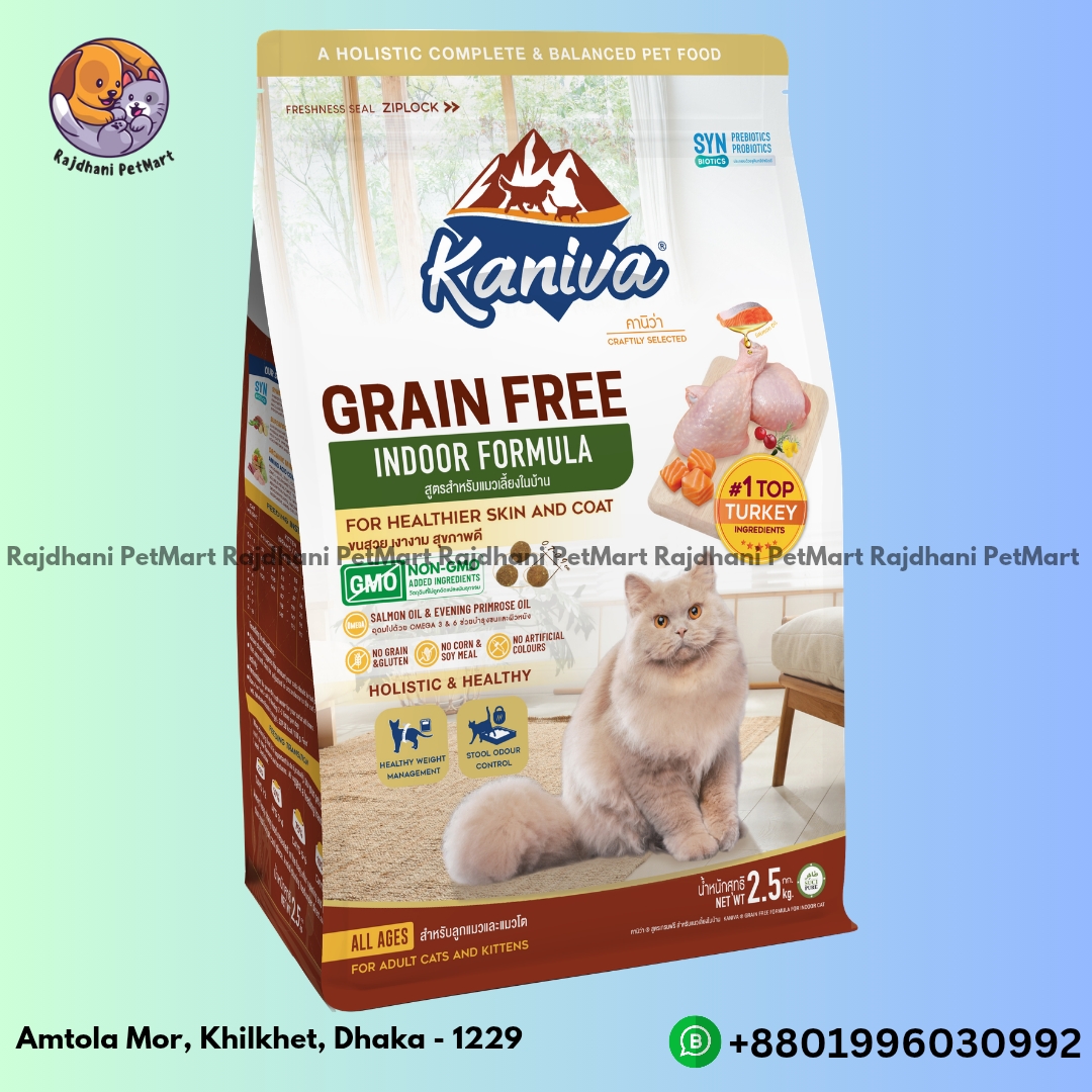 Kaniva Grain Free Formula For Indoor Cat 2.5Kg
