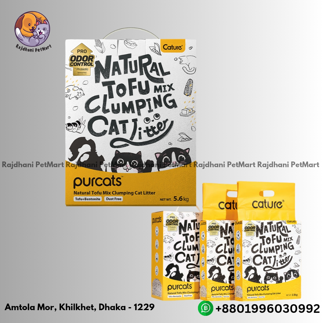 Cature Natural Tofu Mix Clumping Cat Litter Tofu and Bentonite 14L/5.6 Kg