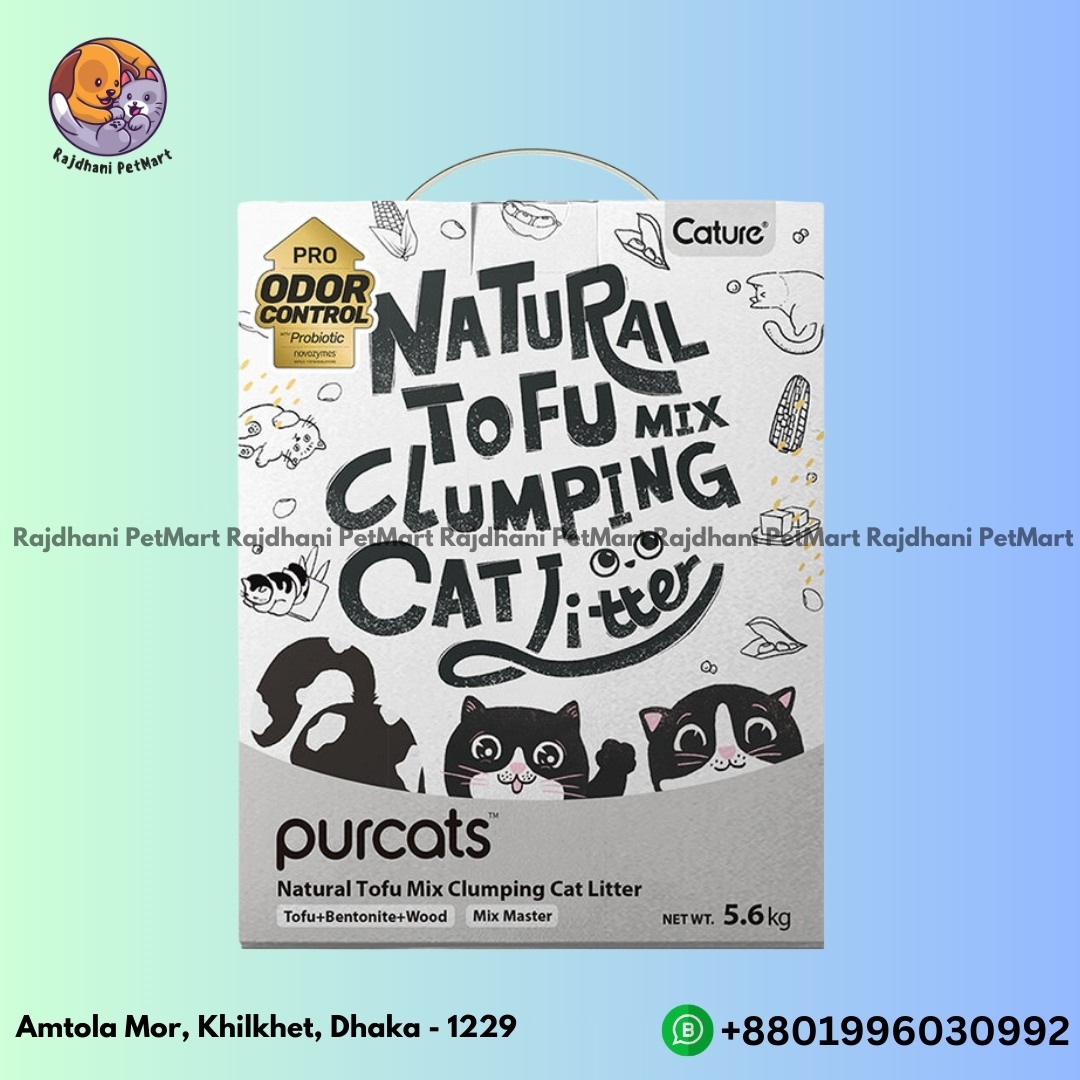 Cature Natural Mix Clumping Cat Litter Tofu, Bentonite and Wood 14L/5.6 kg_img_1