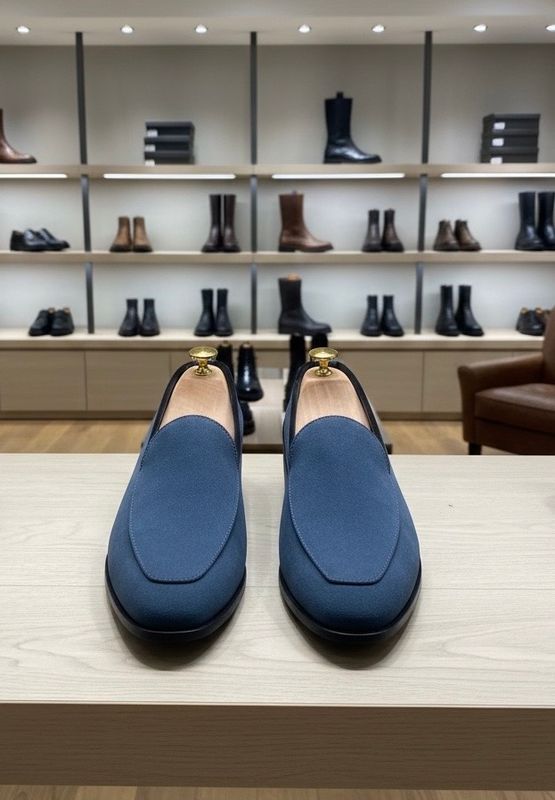 The Navy Suede
