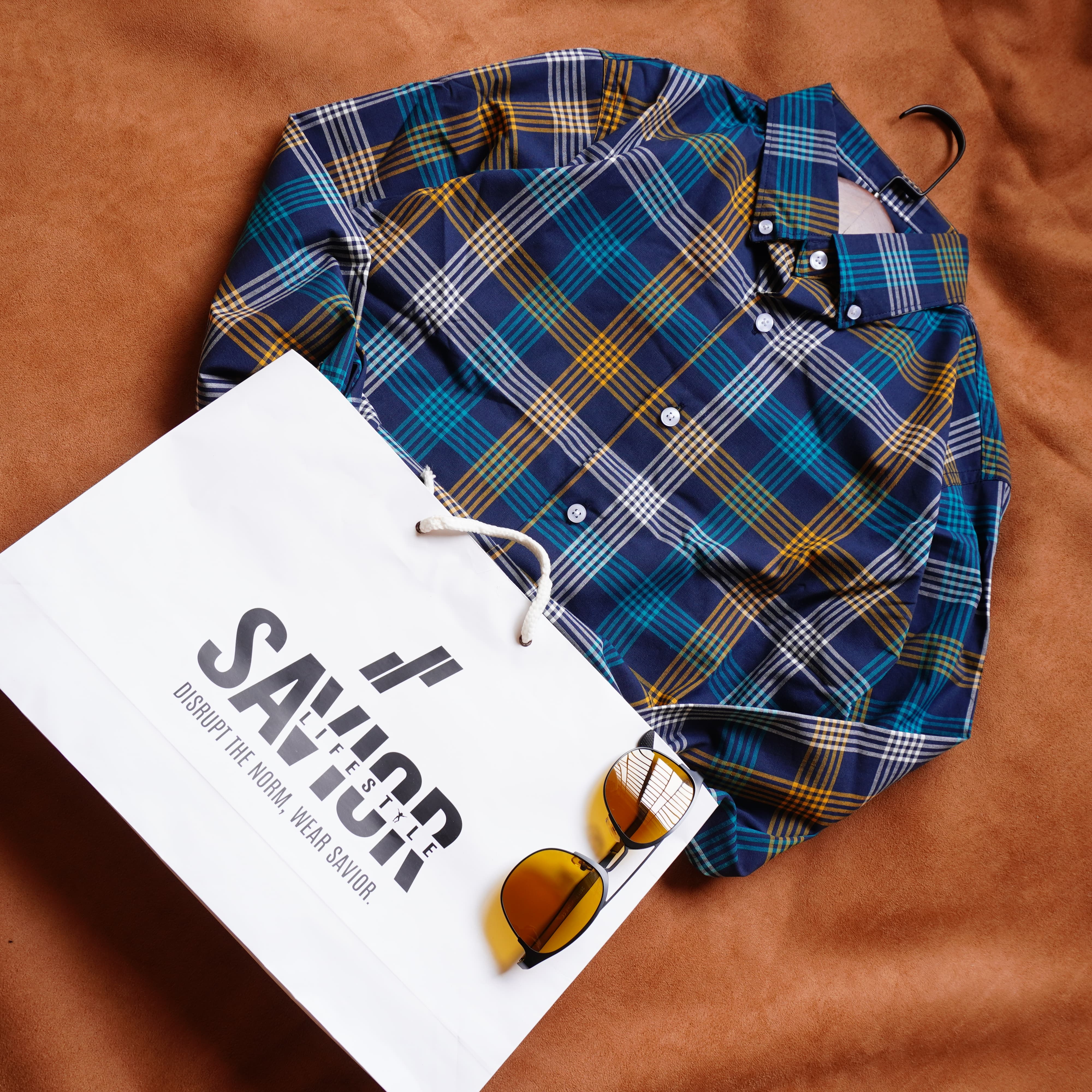 Full Sleeve Pocketless Check Shirt - SCS01