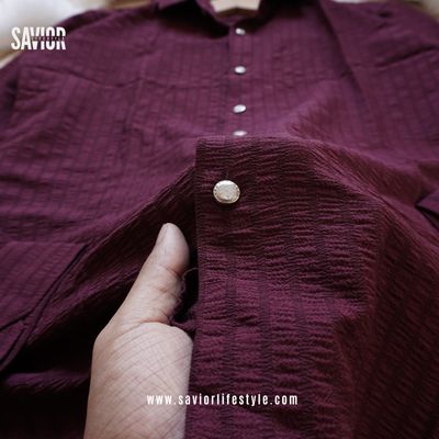 Deep Maroon Color - Super Soft Full Sleeve Shirt_img_1