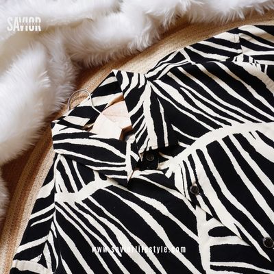 Zebra Noir - Full Sleeve Print Shirt_img_3