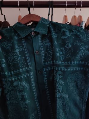Imperial Teal - Full Sleeve Print Shirt_img_4