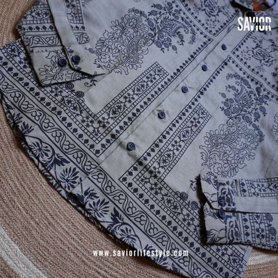 Royal Sand - Full Sleeve Print Shirt_img_3