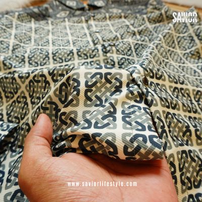 Light Olive Pattern - Full Sleeve Print Shirt_img_3