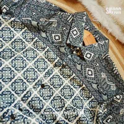 Light Olive Pattern - Full Sleeve Print Shirt_img_1