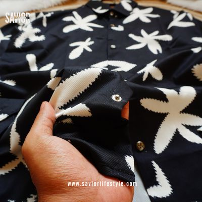 Black Flora - Full Sleeve Print Shirt_img_3