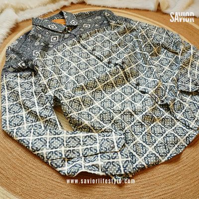 Light Olive Pattern - Full Sleeve Print Shirt_img_2