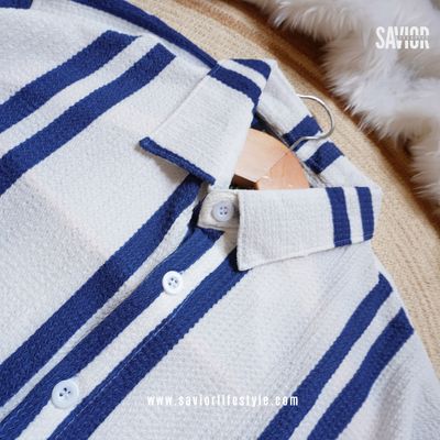 Blue Stripe - Full Sleeve Shirt_img_1