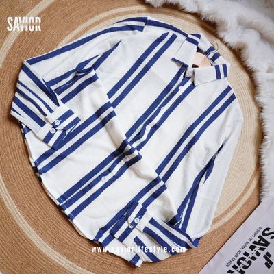 Blue Stripe - Full Sleeve Shirt_img_4