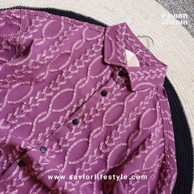 Royal Mulberry - Full Sleeve Designed Fabric_img_1