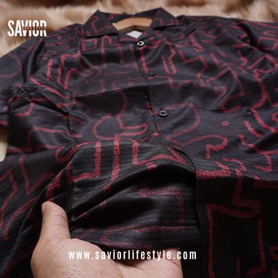 Red Pattern - Cuban Shirt_img_2