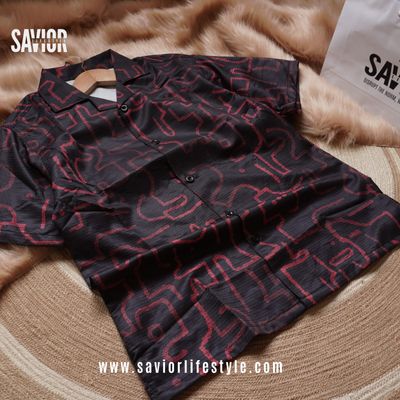 Red Pattern - Cuban Shirt_img_3