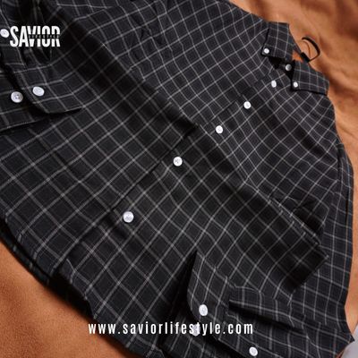Full Sleeve Pocketless Check Shirt - SCS03_img_2