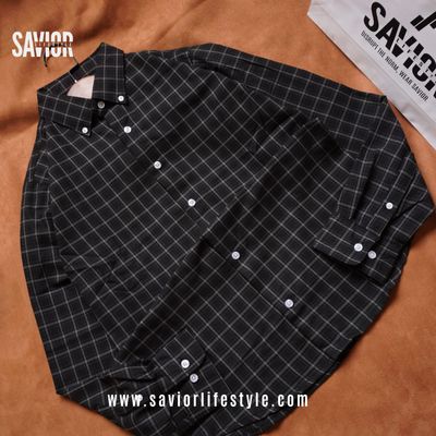 Full Sleeve Pocketless Check Shirt - SCS03_img_1