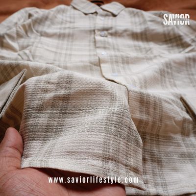 Full Sleeve Pocketless Check Shirt - SCS04_img_4