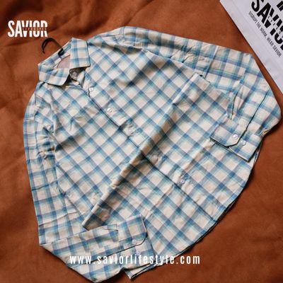Full Sleeve Pocketless Check Shirt - SCS05_img_1
