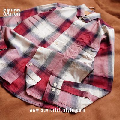 Full Sleeve Pocketless Check Shirt - SCS06_img_3