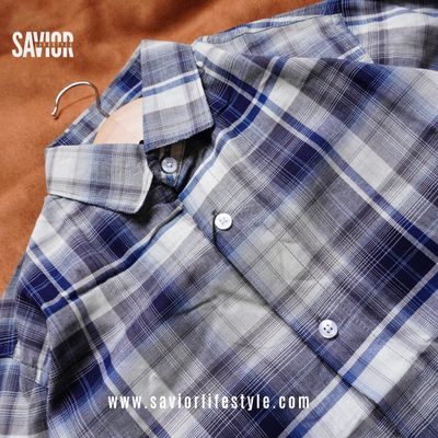 Full Sleeve Pocketless Check Shirt - SCS02_img_2