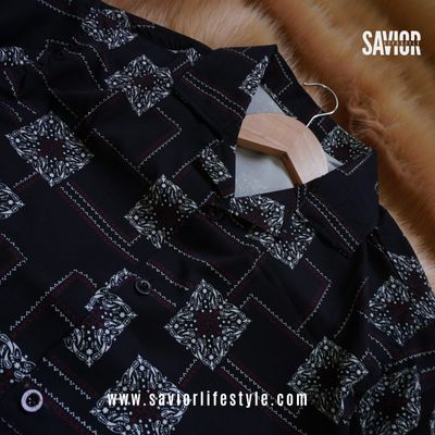 Cuban Collar Half Sleeve Shirt - SHS01_img_1