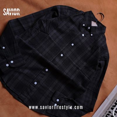 Full Sleeve Pocketless Check Shirt - SCS08_img_1