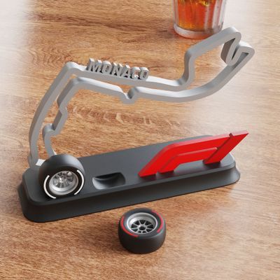 Formula 1 Monaco Track Desk Display Stand_img_1