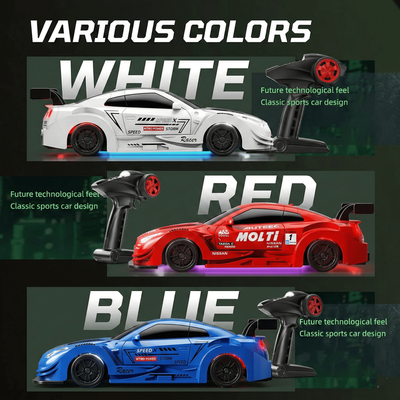 1:43 Scale Alloy 4WD Metal Premium Drift Car with Accessories_img_0