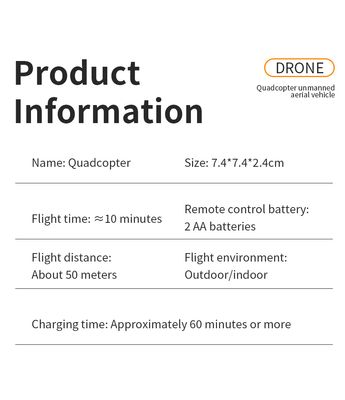 Quadcopter Rechargeable RC Micro Drone Toy_img_9