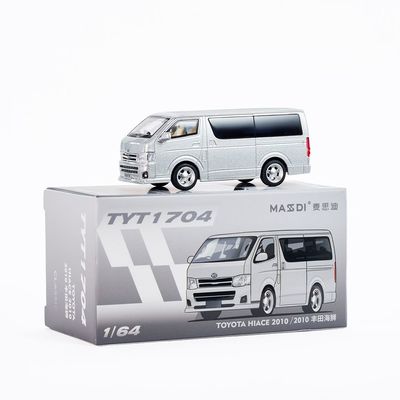 Masdi 1:64 Toyota HIACE 2010 White Diecast Model Car_img_0