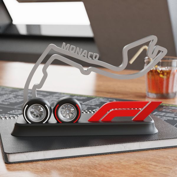 Formula 1 Monaco Track Desk Display Stand