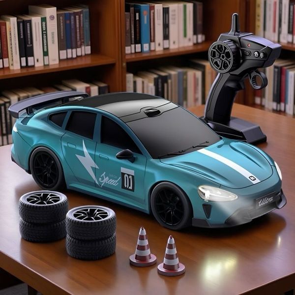 Xiaomi SU7 4WD RC Drift Car With Tires & Traffic Cones