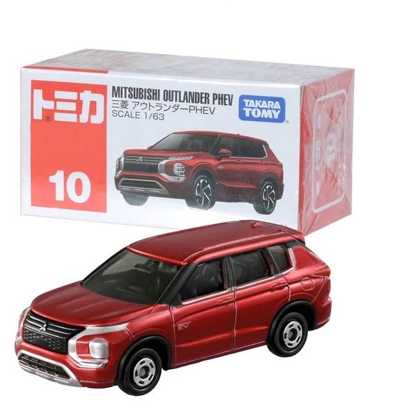 Tomica 1:64 No 10 Mitsubishi Outlander PHEV Diecast Model Car