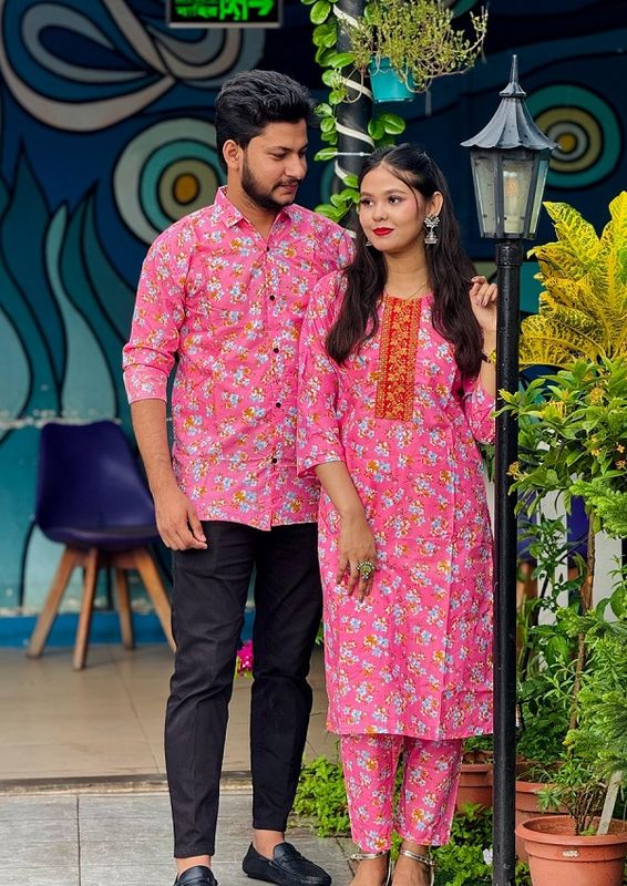 Premium Shirt Three Piece Couple Set - Image 10