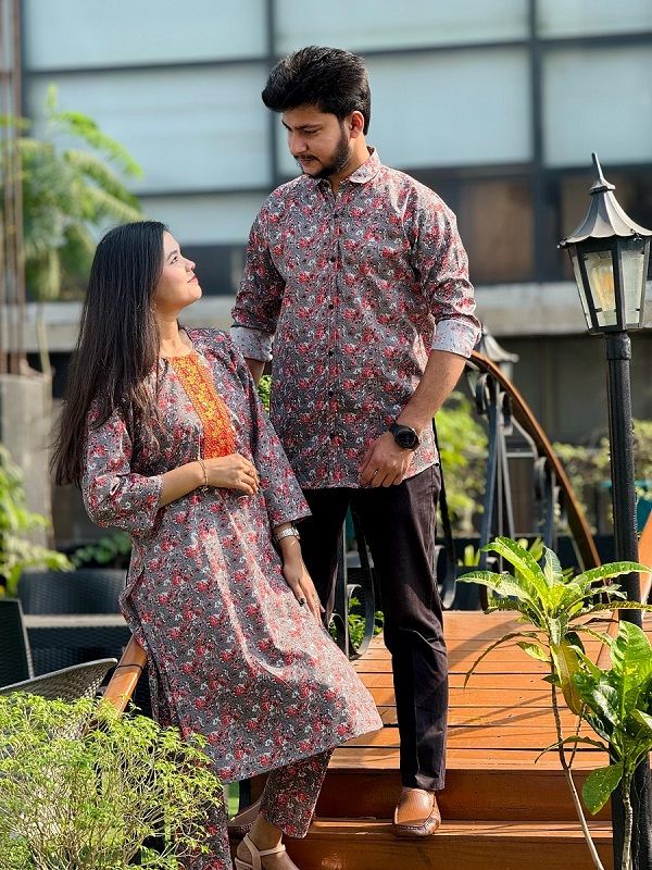 Premium Shirt Three Piece Couple Set - Image 12