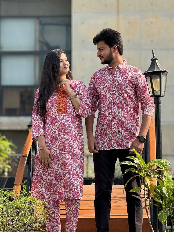 Premium Shirt Three Piece Couple Set - Image 11